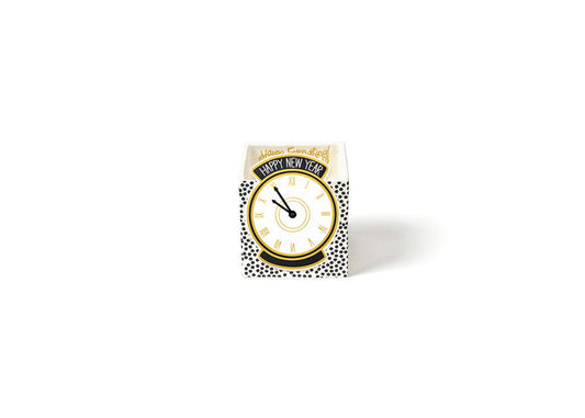COTON COLORS - Mini Nesting Cube, Small - Black Small Dot
