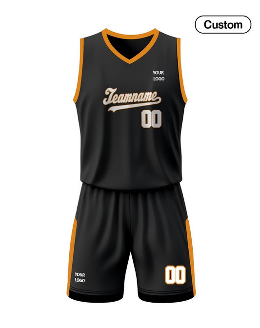 Custom Basketball Uniform - Black Accent - Personalized Kit