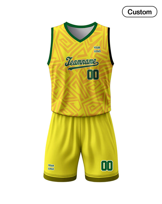 Custom Basketball Uniform - Seamless Geometric - Personalized Kit - UNISWIFT USA