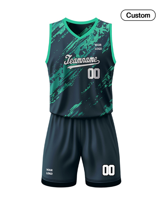 Custom Basketball Uniform - Splash Design - Personalized Kit