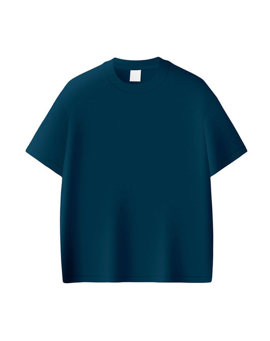 Custom Men Drop Shoulder Tee - Solid Color - Personalized Top