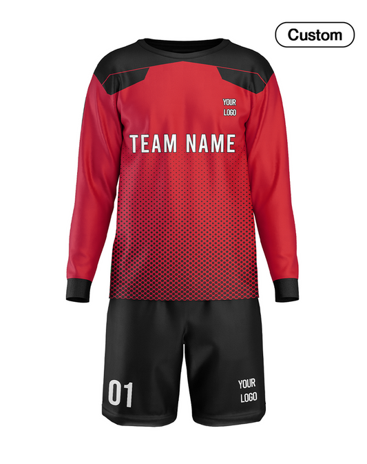 Custom Soccer Goalkeeper Uniform - Patterned - Personalized Set