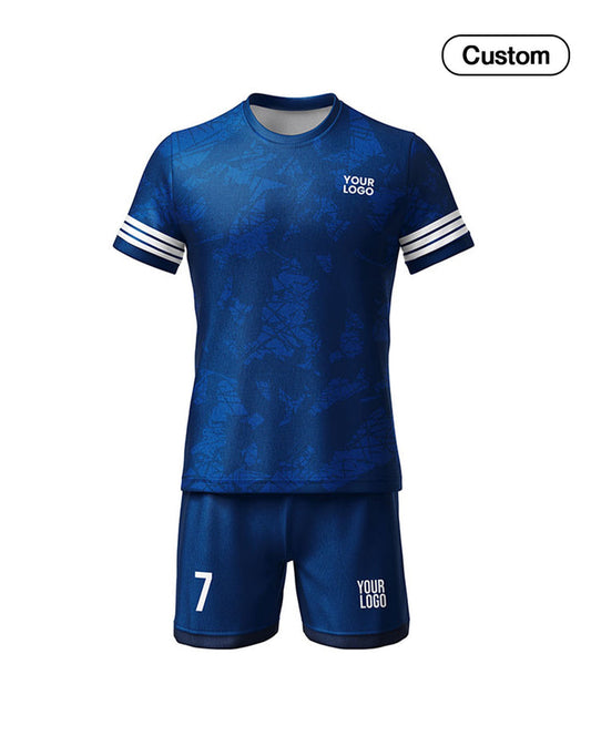 Custom Soccer Uniform - Abstract White Trim - Personalized Kit - UNISWIFT USA