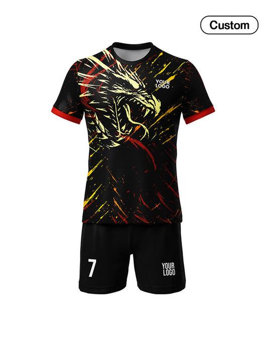 Custom Soccer Uniform - Inferno Dragon - Personalized Kit - UNISWIFT USA