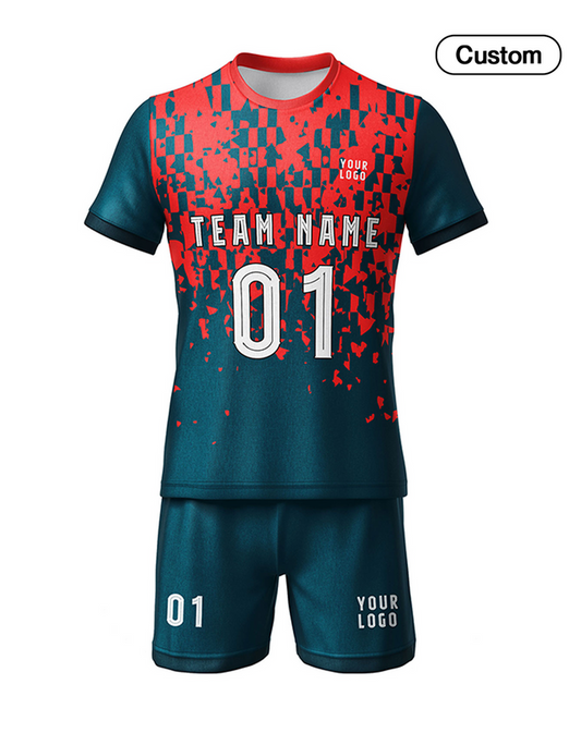 Custom Soccer Uniform - Pattern Design - Personalized Set