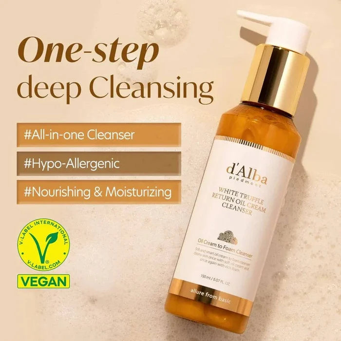 d'Alba - White Truffle Return Oil Cream Cleanser