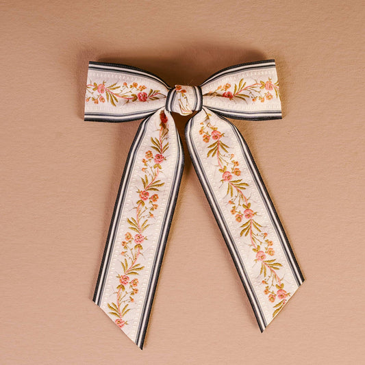 DE - Cottage Crush Hair Bow - Cream