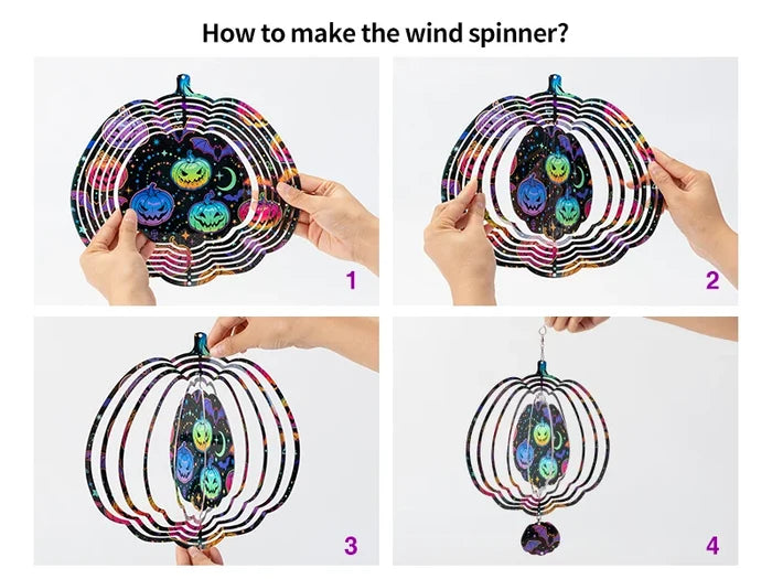 Double-Sided Sublimation Aluminium Wind Spinner