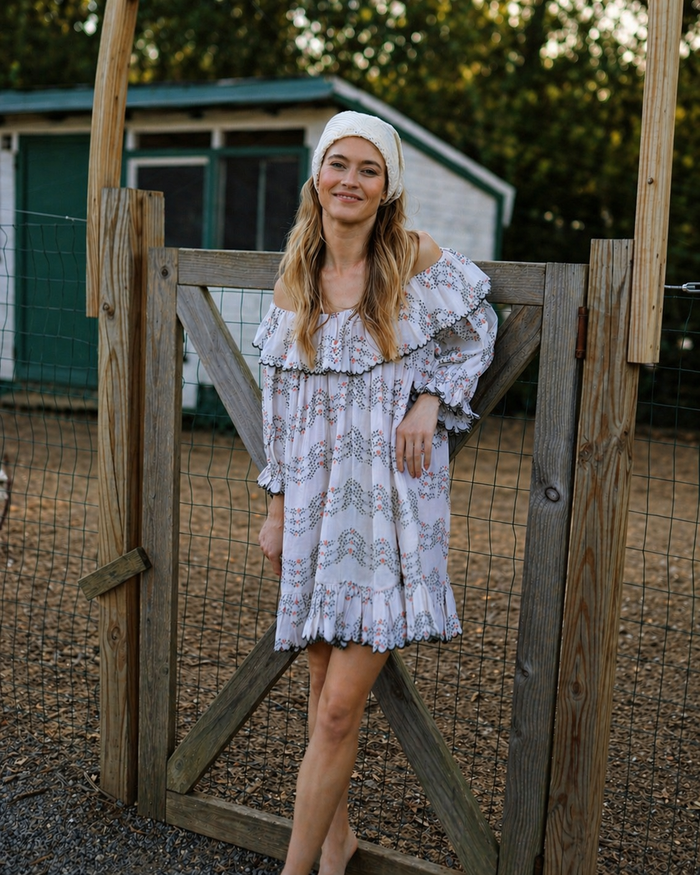Dylan Dress in Floral Trellis