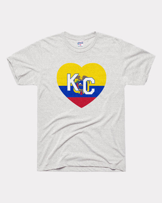 Ecuador KC Heart Ash T-Shirt