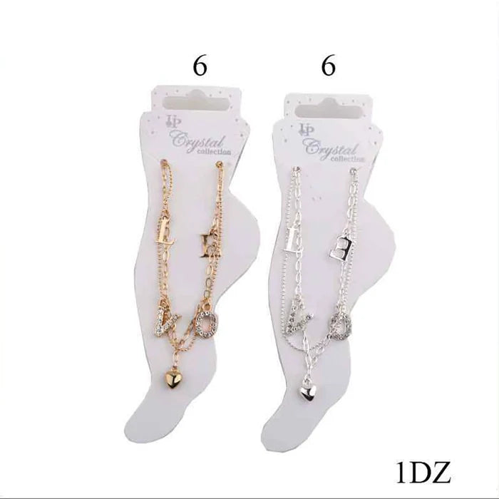 Elegant Four-Leaf Clover Crystal Brooch Pin | Heart-Shaped Rhinestone Floral Badge Jewelry for Women, 12pc (Model YNV-1740) (DBE-2855)