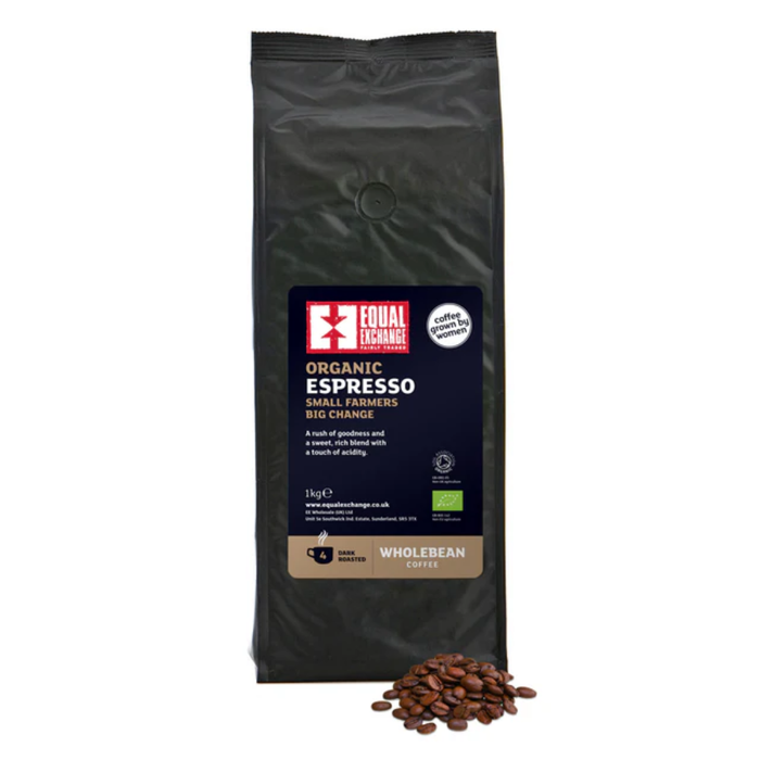 Equal Exchange Organic Espresso Coffee 1kg Wholebean