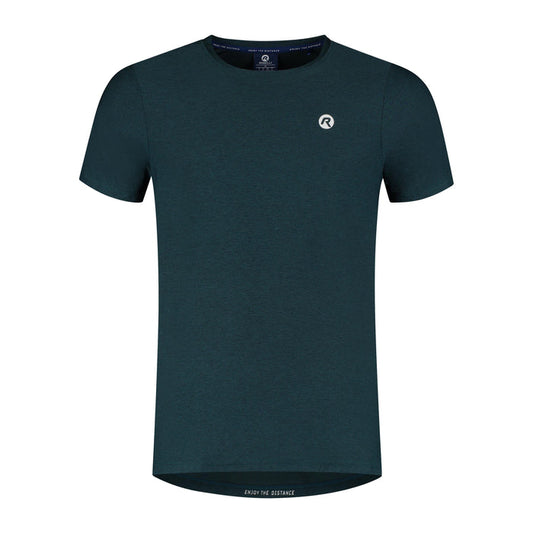 Rogelli Essential hardloopshirt korte mouw heren blauw voorkant.