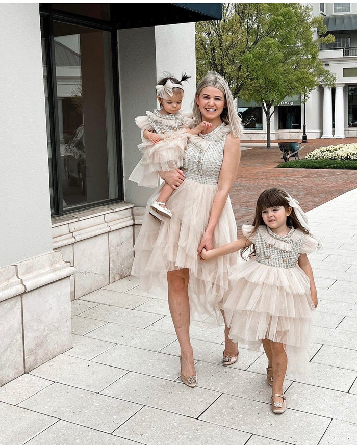 Fira Tweed Mom Dress - Petite Maison Kids