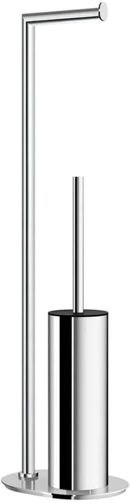 Free Standing Toilet Paper Holder with Toilet Brush - Stainless Steel or Matte Black - SMEDBO