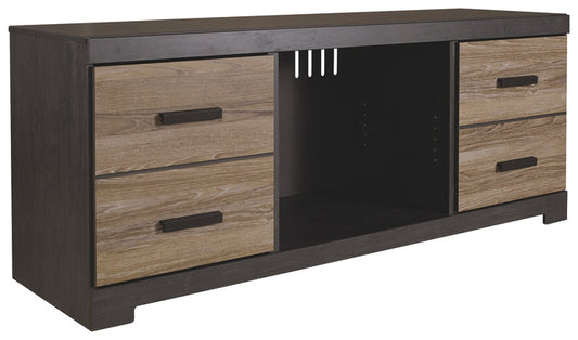Harlinton EW0325-168 Warm Gray LG TV Stand wFireplace Option