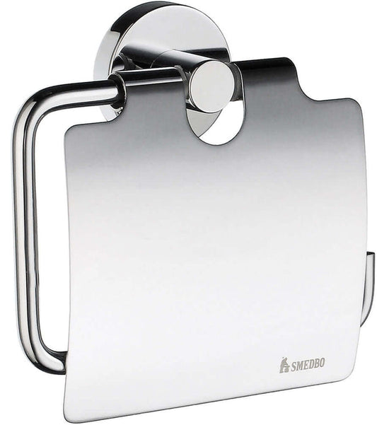 Home Collection Covered Toilet Paper Holder, Polished Chrome - SMEDBO