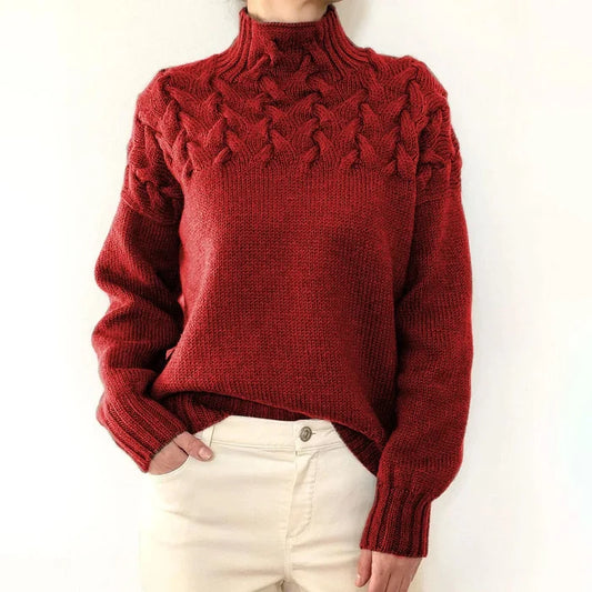 Jehanne - Pull Col Roulé Élégant