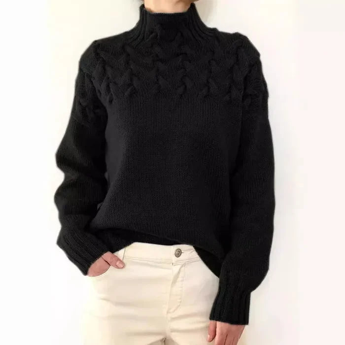 Jehanne - Pull Col Roulé Élégant