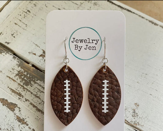 Jewelry - Football Earrings: Medium