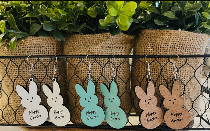 Jewelry - Peeps Wood Earrings