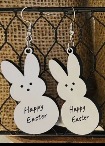 Jewelry - Peeps Wood Earrings