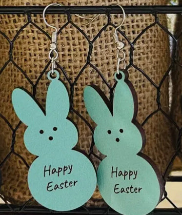 Jewelry - Peeps Wood Earrings