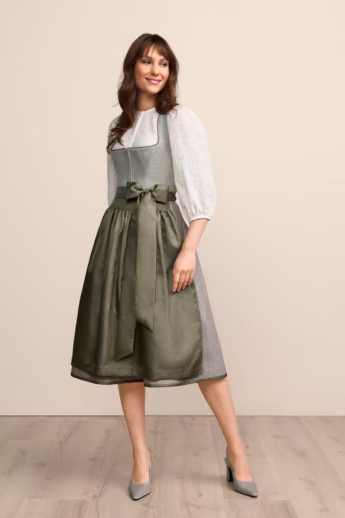 Kruger Long Dirndl 2pcs. 70cm "Maralda" green