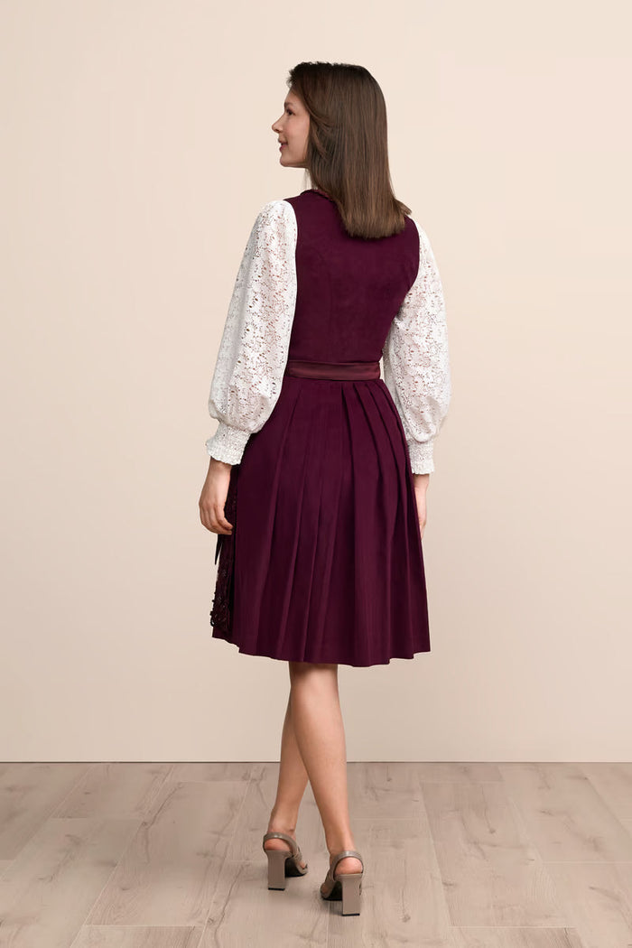 Kruger Midi Dirndl 2pc 60cm "Betty" red