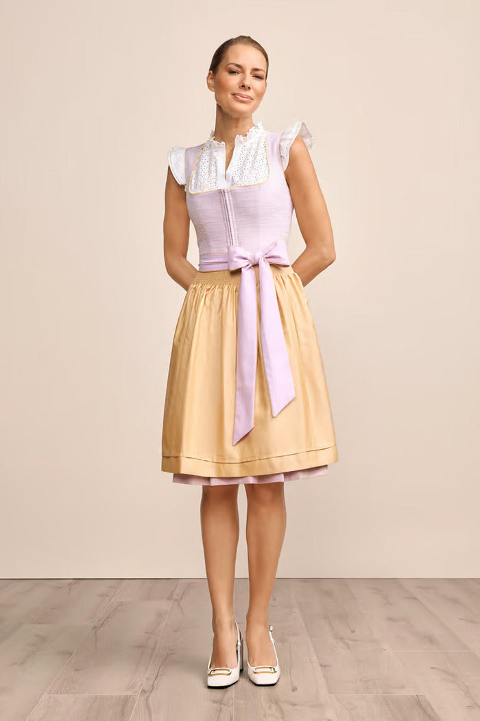 Kruger Midi Dirndl 2pcs. 60cm "Inessa" purple