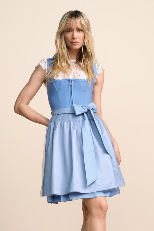 Kruger Mini Dirndl 2pc 50cm "Caylee" blue