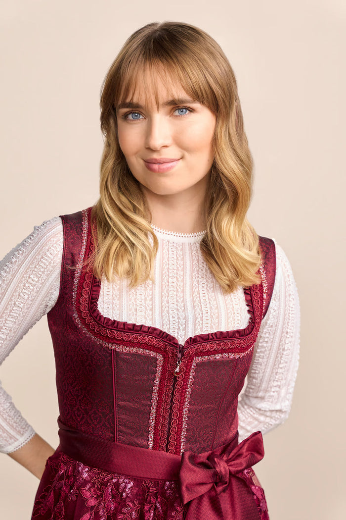 Kruger Mini Dirndl 2pc 50cm "Dafna" red