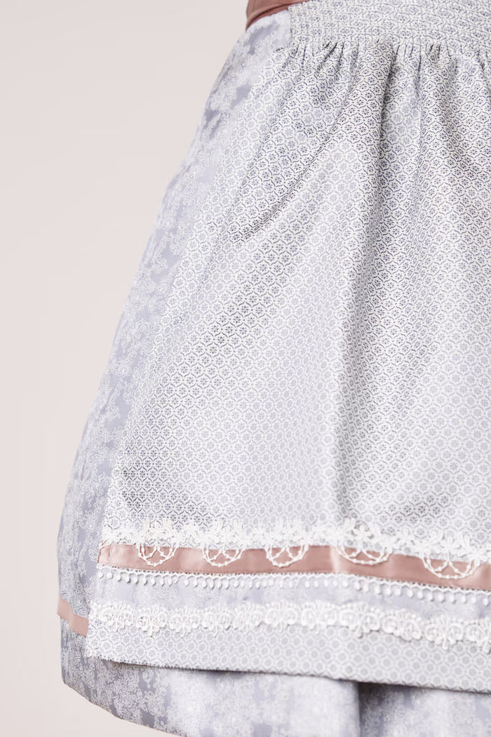 Kruger Mini Dirndl 2pcs. 50cm "Anella" gray (38,40)
