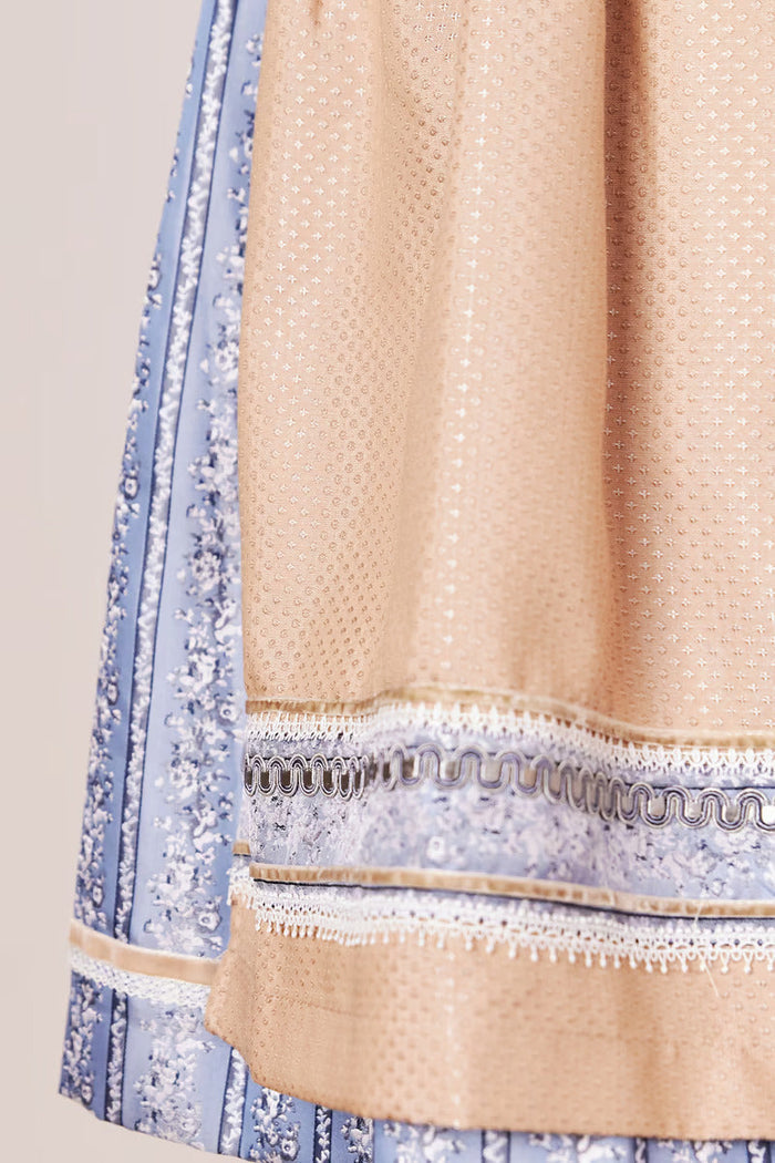 Kruger Mini Dirndl 2pcs. 50cm "Eike" blue (34)