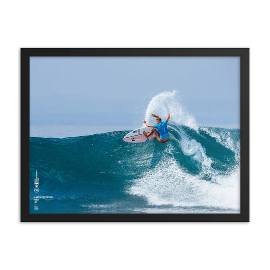 Lakey Peterson Poster (Framed): Bali, 2018