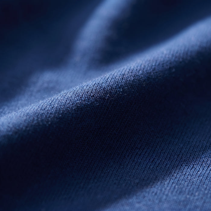 Long Sleeve Stretch Knit Shirt fabric detail (89% cotton, 11% elastane) — Emanuel Berg