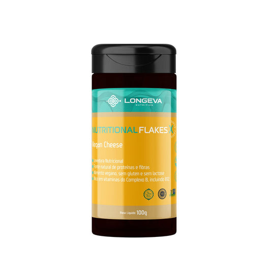 LONGEVA | Nutritional Flakes - Levedura Nutricional (100 Gramas) - Sabor Queijo