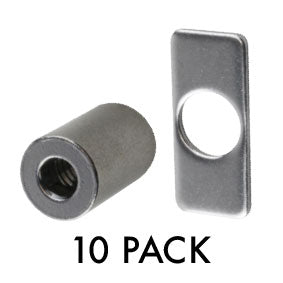 M10 barrel fixing & rectangular washer Pack of 10 - Image 1