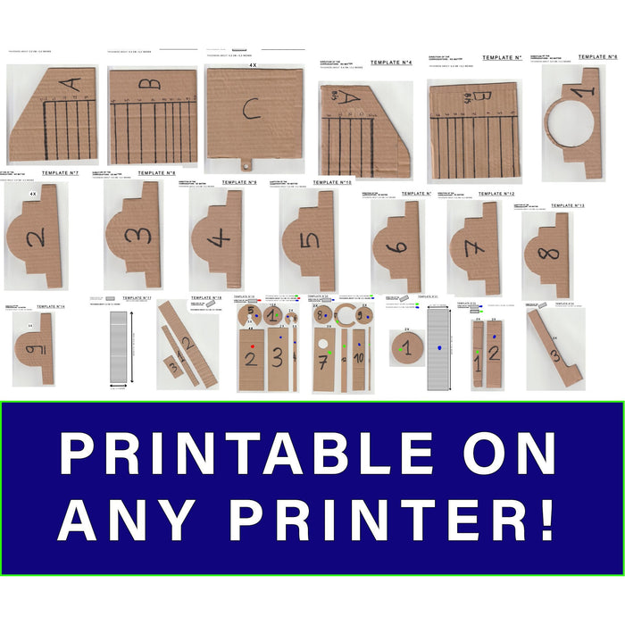 Mandalorian Jetpack TEMPLATES for cardboard DIY