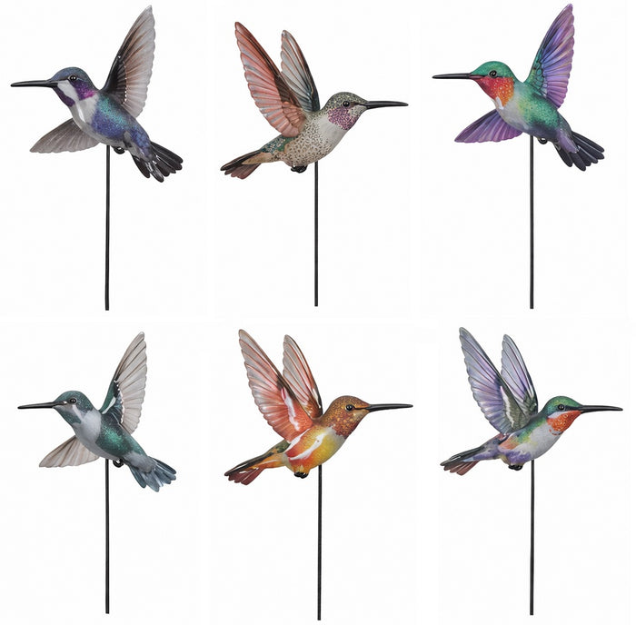 Metal Bird on Garden Stake