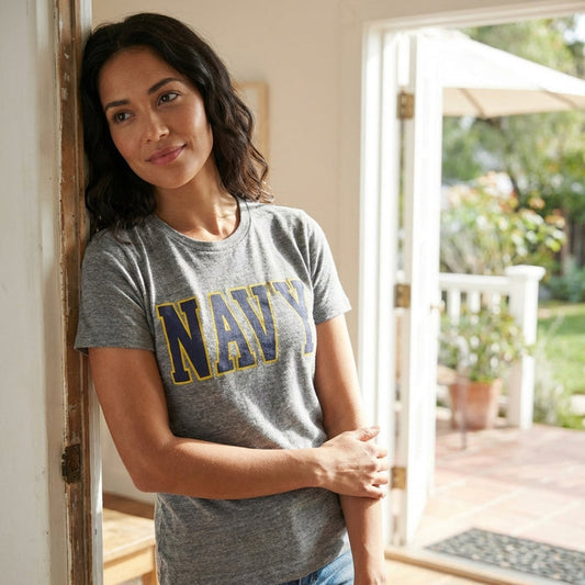 Navy Ladies Intramural Classic T-Shirt (Grey)