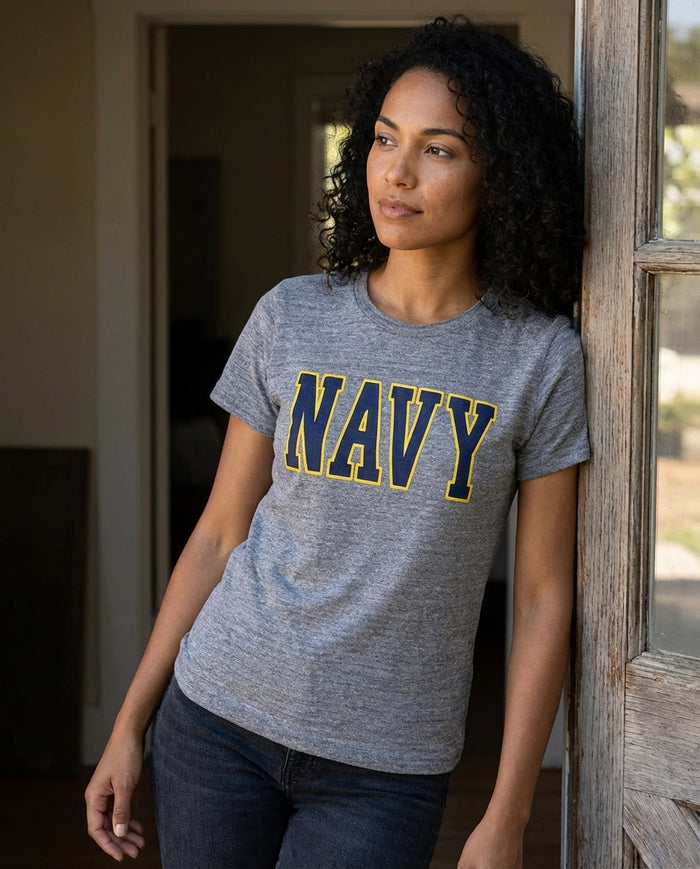 Navy Ladies Intramural Classic T-Shirt (Grey)