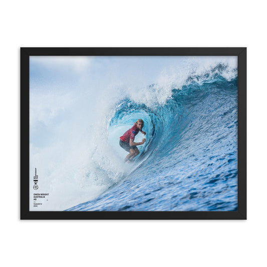Owen Wright Poster (Framed): Tahiti, 2018