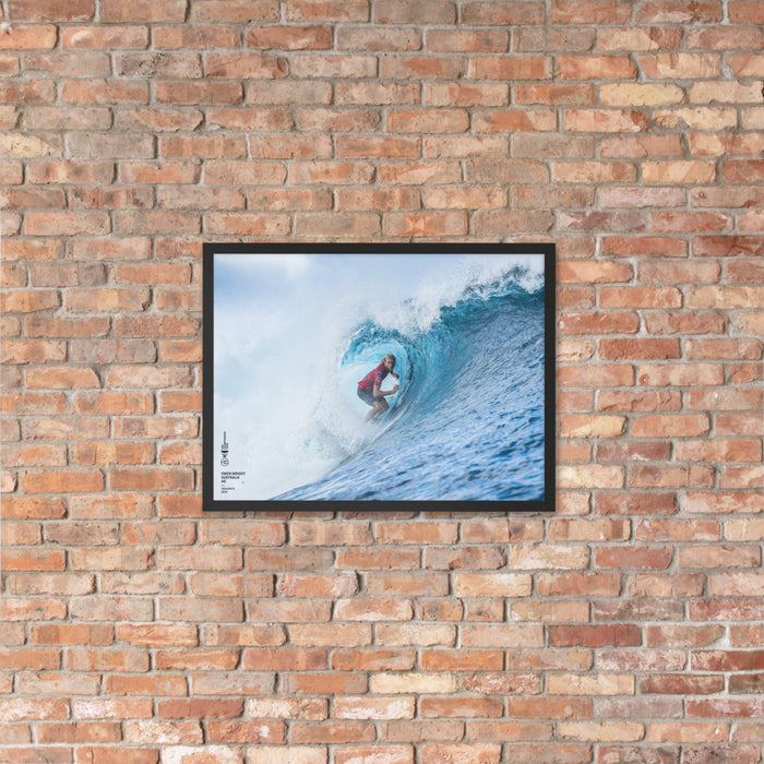 Owen Wright Poster (Framed): Tahiti, 2018
