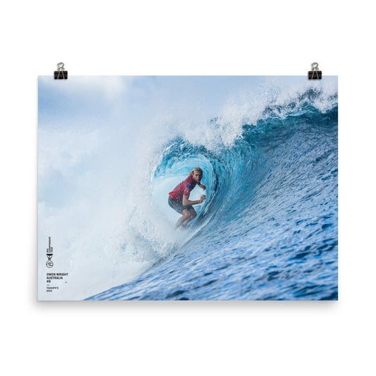 Owen Wright Poster (Unframed): Tahiti, 2018