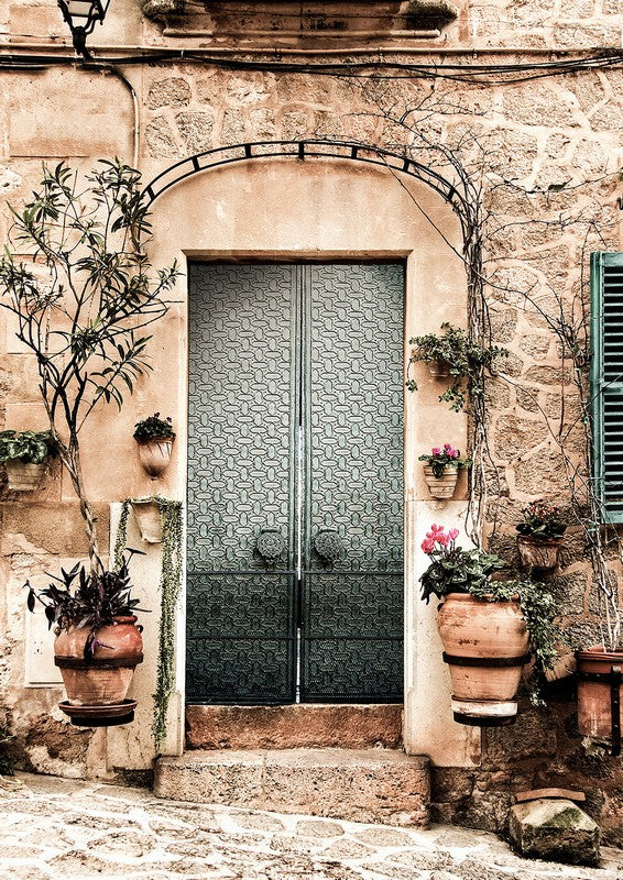 Pablo Door Framed Glass Print