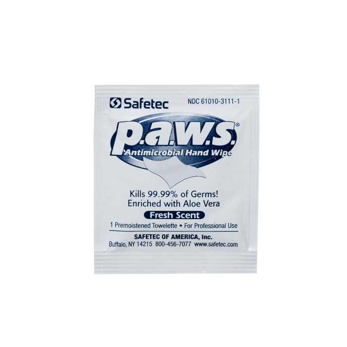 Paws Antimicrobial Disinfectant Hand Wipe 100/box