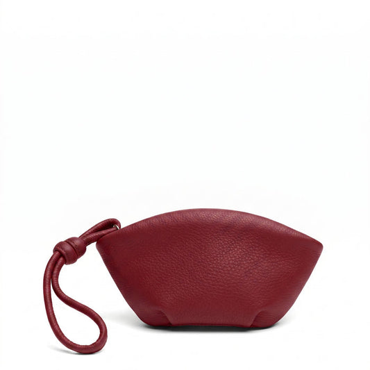 Petite Dumpling Pouch Garnet Red