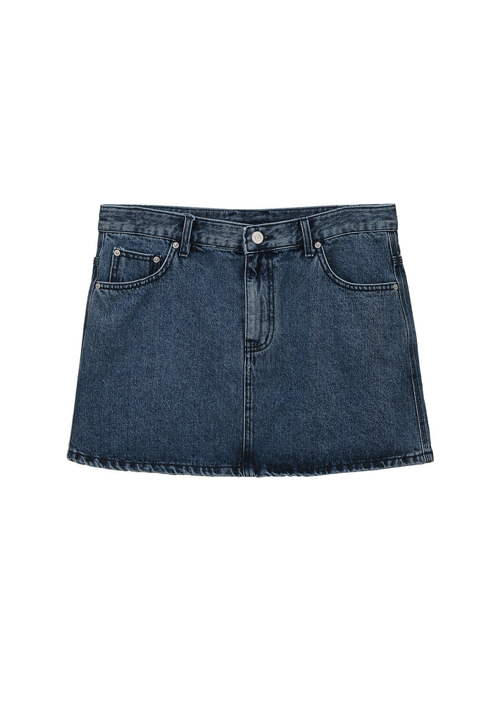 【RENEJ 2025AW】Row Denim Mini Skirt