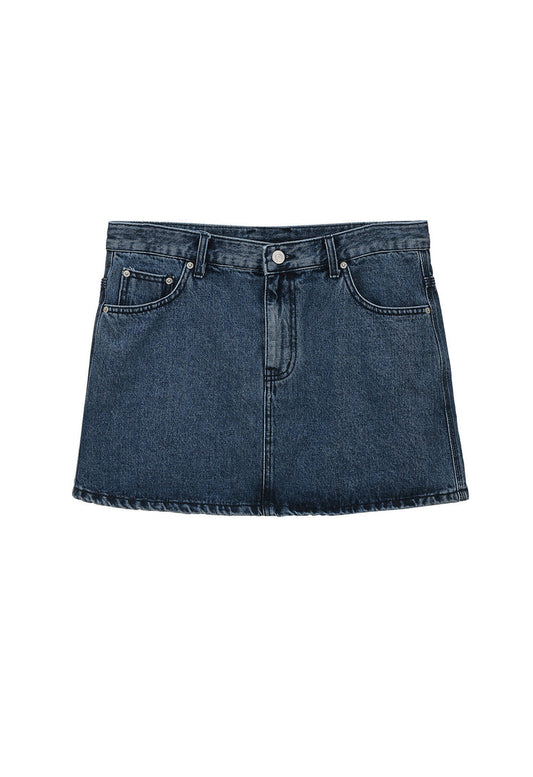 【RENEJ 2025AW】Row Denim Mini Skirt